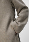 Object Pisa Long Wool Blend Coat, Taupe