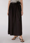 Oui Flower Belt Maxi Skirt, Black