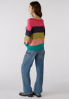 OUI Round Neck Striped Knit Sweater, Multi