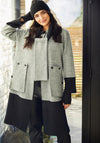 Ora Wool Blend Coat and Snood, Grey