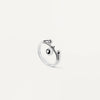 PDPAOLA Berlin Ball Charm Ring, Silver