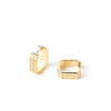 PDPAOLA Olympia Hoop Earrings, Gold