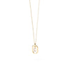 PDPAOLA Mini CZ Initials Necklace, Gold