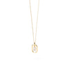 PDPAOLA Mini CZ Initials Necklace, Gold