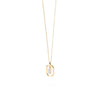 PDPAOLA Mini CZ Initials Necklace, Gold