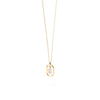 PDPAOLA Mini CZ Initials Necklace, Gold