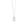 PDPAOLA Mini CZ Initials Necklace, Silver