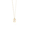 PDPAOLA Mini CZ Initials Necklace, Gold