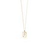 PDPAOLA Mini CZ Initials Necklace, Gold