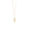 PDPAOLA Mini CZ Initials Necklace, Gold