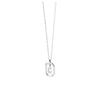 PDPAOLA Mini CZ Initials Necklace, Silver