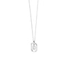 PDPAOLA Mini CZ Initials Necklace, Silver