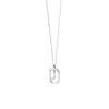 PDPAOLA Mini CZ Initials Necklace, Silver