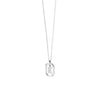 PDPAOLA Mini CZ Initials Necklace, Silver