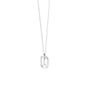 PDPAOLA Mini CZ Initials Necklace, Silver