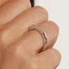 PDPAOLA Signature Link Ring, Silver