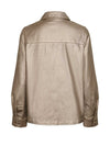 Pieces Nabia Metallic Shirt Jacket, Gold