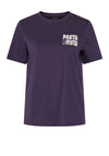 Pieces Pukka Graphic Back Print T-Shirt, Sweet Grape