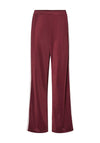 Pieces Felicia Wide Leg Side Stripe Joggers, Wine