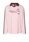 Pieces Feng Oversized Jersey, Pink