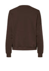 Pieces London Crew Neck Sweatshirt, Brown