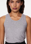 Pieces Anibi Built in Bra Vest Top, Light Grey