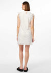 Pieces Colline Lace Mini Dress, Cloud Dancer