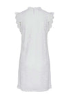 Pieces Colline Lace Mini Dress, Cloud Dancer