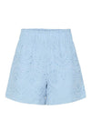 Pieces Vilde Broderie Angelise Short, Cashmere Blue