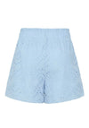 Pieces Vilde Broderie Angelise Short, Cashmere Blue