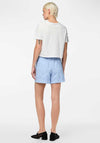 Pieces Vilde Broderie Angelise Short, Cashmere Blue