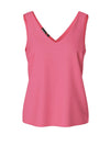 Pieces Franan V Neck Top, Pink Lemonade