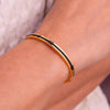 Pig & Hen Ladies Maya Lou Bangle, Black & Gold