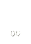 Pilgrim Anne Irregular Hoops, Silver