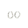 Pilgrim Anne Irregular Hoops, Silver