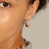 Pilgrim Aspen Crystal Semi-Hoops, Gold