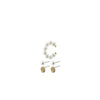 Pilgrim Beat Pearl Cuff & Earrings Set, Gold