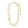 Pilgrim Believe Irregular Link Necklace, Gold