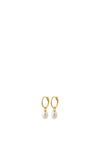 Pilgrim Berthe Pearl Hoop Earrings, Gold