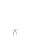 Pilgrim Berthe Pearl Chain Drop Earrings, Silver