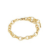 Pilgrim Charm Cable Chain Bracelet, Gold