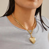 Pilgrim Charm Heart Pendant, Gold