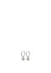 Pilgrim Chayenne Crystal Hoop Earrings, Silver