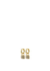 Pilgrim Cindy Crystal Hoop Earrings, Gold