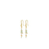 Pilgrim Cloud Semi-Precious Stone Drop Earrings, Gold Multi