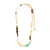 Pilgrim Cloud Semi-Precious Stone Necklace, Gold Multi