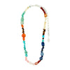 Pilgrim Cloud Semi-Precious Stone Necklace, Silver Multi