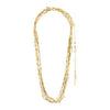 Pilgrim Connect Melon Seed Link Necklace, Gold