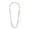 Pilgrim Connect Melon Seed Link Necklace, Silver