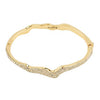 Pilgrim Connect Wave CZ Bangle, Gold